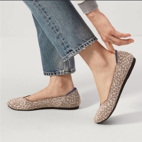 NEW Rothy’s The Flat Round Toe Portobello Spot Ballet Flat Women’s Sz 8 - Picture 1 of 10